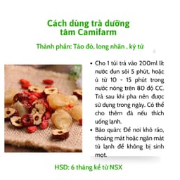 Thumbnail Trà dưỡng tâm Camifarm thanh nhiệt, an thần, giải tỏa căng thẳng, chống lão hóa 3