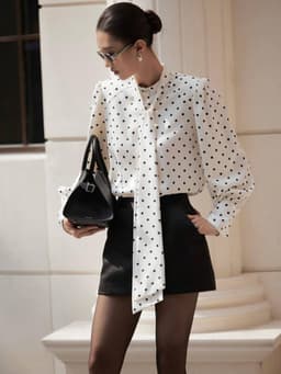 Thumbnail Áo sơ mi lụa Vivienne Blouse HUONG BOUTIQUE HBSM1153 3