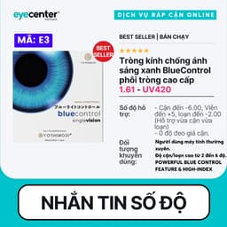 Thumbnail Tròng kính cận viễn loạn có độ Eye Center mắt kính chống ánh sáng xanh chống xước chống UV đổi màu đi nắng 4