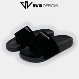 Thumbnail Dép quai ngang nam nữ slipper DWIN đen fullbox local brand 1.0 3