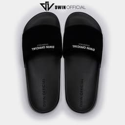 Thumbnail Dép quai ngang nam nữ slipper DWIN đen fullbox local brand 1.0 4