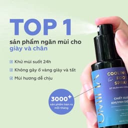 Thumbnail Xịt khử mùi hôi chân và giày UMIHOME hữu cơ 45ml hương Bạc Hà thơm mát, loại bỏ mùi giày hiệu quả 1