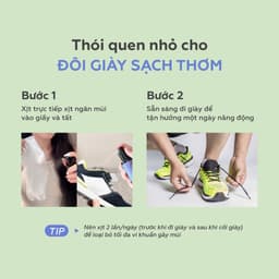 Thumbnail Xịt khử mùi hôi chân và giày UMIHOME hữu cơ 45ml hương Bạc Hà thơm mát, loại bỏ mùi giày hiệu quả 3