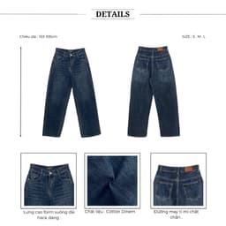 Thumbnail BBSTORE’S Quần Jean Suông Form Dài Tôn Dáng - Q2183S 3