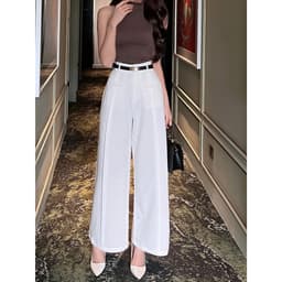 Thumbnail BBSTORE'S Quần Suông Công Sở Xếp Ly Viền Dọc Tôn Dáng - Q1842 2