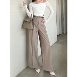 Thumbnail BBSTORE'S Quần Suông Công Sở Xếp Ly Viền Dọc Tôn Dáng - Q1842 4