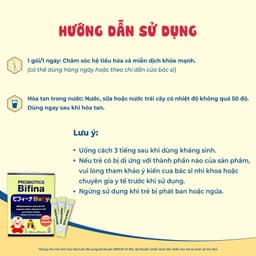 Thumbnail Hỗ trợ ăn ngon, tăng đề kháng - Men vi sinh Bifina Baby Nhật Bản- Hộp 30 gói 3