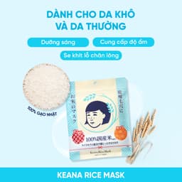 Thumbnail Mặt Nạ Cám Gạo Keana Dưỡng Sáng Giảm Thâm Rice Mask 10 Miếng 2