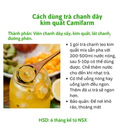 Thumbnail Trà detox trái cây chanh dây kim quất trắng da Camifarm 1 gói, thanh nhiệt cơ thể, bổ sung vitamin C 2