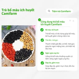 Thumbnail Trà bổ máu ích huyết Camifarm - bổ máu - mát gan - thanh nhiệt giải độc 1