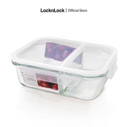 Thumbnail Hộp thực phẩm thủy tinh LocknLock BLANC chia ngăn, nhiều dung tích LLG màu trắng - K-MALL 3