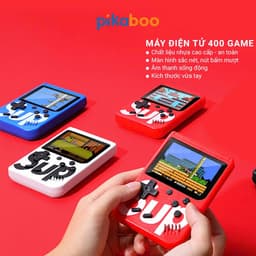 Thumbnail Máy game cầm tay 400 trò chơi kinh điển Pikaboo có kết nối TV màn hình sắc nét âm thanh sống động 2