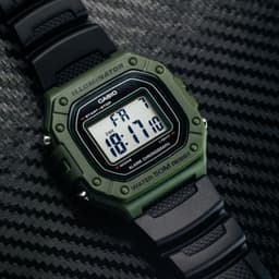Thumbnail Đồng Hồ Casio Nam Điện Tử W-218H-3AVDF Mặt Vuông Dây Cao Su Chính Hãng 3