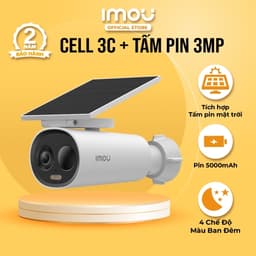 Thumbnail Camera Imou Wifi dùng Pin Cell 3C I 3MP I 5000mah I Đàm thoại 2 chiều I Đêm có màu 1