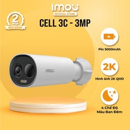 Thumbnail Camera Imou Wifi dùng Pin Cell 3C I 3MP I 5000mah I Đàm thoại 2 chiều I Đêm có màu 2