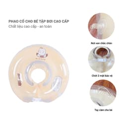 Thumbnail Phao cổ cho bé Pikaboo phao đỡ cổ cho bé 4-12 tháng tắm tập bơi vận động thư giãn, cao cấp an toàn 2