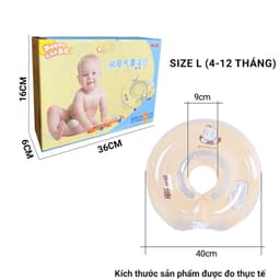 Thumbnail Phao cổ cho bé Pikaboo phao đỡ cổ cho bé 4-12 tháng tắm tập bơi vận động thư giãn, cao cấp an toàn 3
