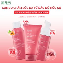 Thumbnail Combo Sữa Rửa Mặt, Mặt Nạ Tẩy Tế Bào Chết Đậu Đỏ Việt Nam Cỏ Cây Hoa Lá, làm sạch sâu dưỡng sáng 150g 2