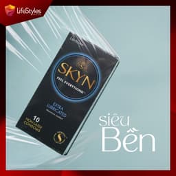 Thumbnail Bao cao su siêu mỏng Lifestyles SKYN Extra, nhiều gel bôi trơn non-latex hộp 10bcs 3