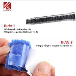 Thumbnail Quấn cán vải KUNO quấn cán vợt cầu lông tennis, chất liệu vải thấm hút mồ hôi tốt chống trơn trượt, loại dài 10 mét 4