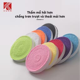 Thumbnail Quấn cán vải KUNO quấn cán vợt cầu lông tennis, chất liệu vải thấm hút mồ hôi tốt chống trơn trượt, loại dài 10 mét 3