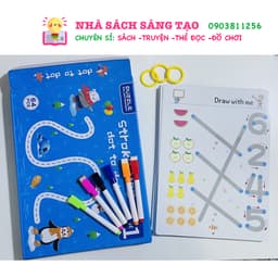 Thumbnail Tập Tô Vẽ Thông Minh Xoá Được 64 Trang - Đồ Chơi Giáo Dục Toàn Diện Montessori Cho Bé 1