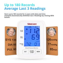 Thumbnail Máy Đo Huyết Áp Bắp Tay Tự Động Sinocare BA-823-Giọng Nói Tiếng Việt 3