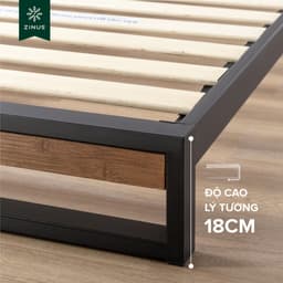 Thumbnail Giường Gỗ Khung Kim Loại – Zinus Ironline Platforma Bed 3