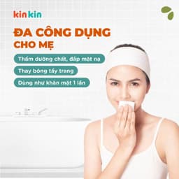 Thumbnail -Khăn vải khô đa năng mẹ và bé Kin Kin túi 900gr/600gr tiết kiệm cho mẹ, an toàn cho bé 3