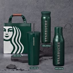 Thumbnail Bình Starbucks Cold Cup Giữ Nhiệt 24Oz (710ml) SS ASH GRN PATTERN 1