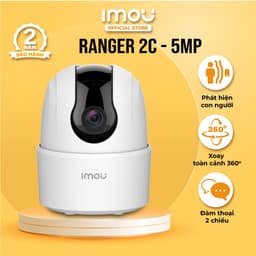 Thumbnail Camera Wifi trong nhà Imou Ranger 2C (5MP)/ Ranger SE (4MP) I IPC-TA52P I Đàm thoại 2 chiều I Bảo hành 2 năm 1