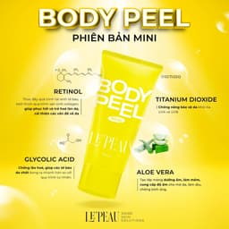 Thumbnail Peel body zise mini dùng thử 30gr, dưỡng trắng, mờ thâm - LE'PEAU đỏ 3