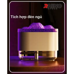 Thumbnail Máy phun sương tạo ẩm Rhino H307 hình núi lửa, dung tích 300ml tích hợp đèn 3