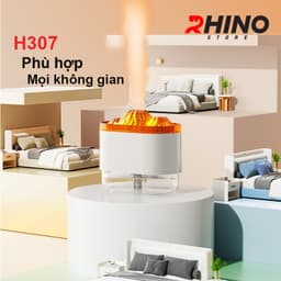 Thumbnail Máy phun sương tạo ẩm Rhino H307 hình núi lửa, dung tích 300ml tích hợp đèn 2
