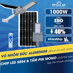 Thumbnail Đèn Công Trình Cao Áp Mắt Ngọc CT1000 Năng Lượng Mặt Trời TP SOLAR Công Suất 1000W Chống Nước IP68 - Bảo Hành 3 Năm 1