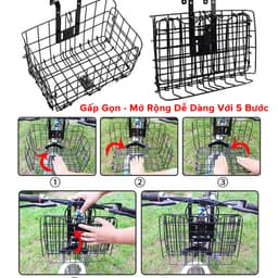 Thumbnail Giỏ gắn xe đạp đựng đồ đa năng bền bỉ - giỏ treo xe đạp chịu lực tốt hãng Amalife 3