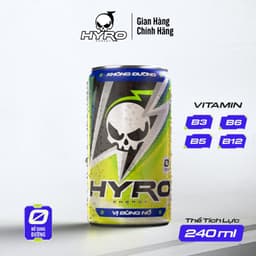 Thumbnail 1 lon nước tăng lực Hyro không bổ sung đường 4