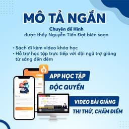 Thumbnail Sách Chinh Phục Từ A Đến Z  Đạt Điểm Tối Đa Toán 12 Hình biên soạn bởi thầy Nguyễn Tiến Đạt SSSTUDY 2