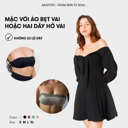 Thumbnail BST Áo Quây Không Dây Bra Nữ Mustoto Mút Mỏng (MA27 MA56) 4