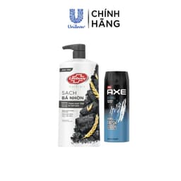 Thumbnail Combo Sữa tắm Lifebuoy Detox và Bảo vệ khỏi vi khuẩn 800gr(Chai) và Xịt nước hoa nam toàn thân AXE135ml 1