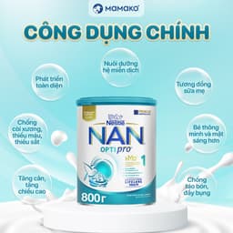 Thumbnail 2 THÙNG Lon Sữa Nan Nga HMO Optipro số 1 Mamako Bổ Sung Dinh Dưỡng Cho Bé 0-6M Hộp 800g 1