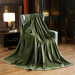 Thumbnail Chăn Lông Thỏ Moji Mịn Decor 2mx2m2, Chăn Thu Đông Nhung Tuyết Ấm Áp Mềm Mịn, Màu Trơn Basic 3