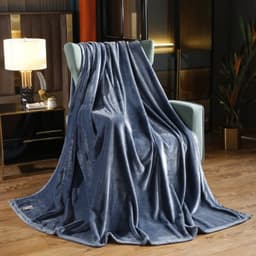 Thumbnail Chăn Lông Thỏ Moji Mịn Decor 2mx2m2, Chăn Thu Đông Nhung Tuyết Ấm Áp Mềm Mịn, Màu Trơn Basic 4