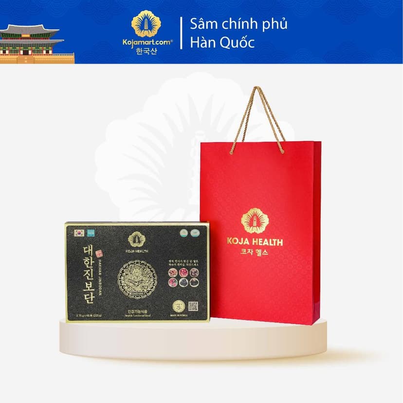 Ảnh An Cung Chính Phủ Rồng Vàng Chống Đột Quỵ Hàn Quốc Hộp 60 Viên Korean Red Ginseng 1
