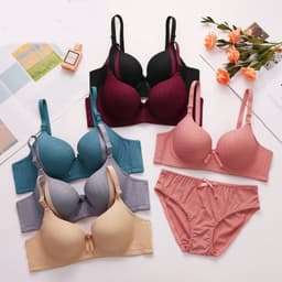 Thumbnail Bộ đồ lót Vicci BV.17 mút mỏng, có gọng, cúp quả sâu ôm nâng ngực vừa và lớn, bản lưng to 3 móc cài 1