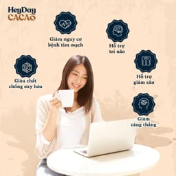 Thumbnail Bột Cacao Nguyên Chất 100% dòng Natural - Thuần tự nhiên, Không đường, Không Kiềm Hóa - Túi 50g 3