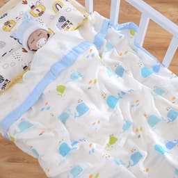 Thumbnail Khăn Tắm, Chăn Đắp Và Quấn Ủ BONNY Sợi Tre 4 Lớp(KT:1m1x1m2) 4