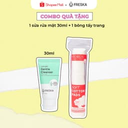 Thumbnail Combo quà tặng 1 Sữa rửa mặt Freska LowpH Gentle Cleanser 30ml + 1 Bông tẩy trang 1
