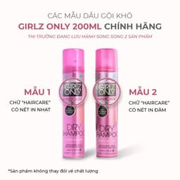 Thumbnail [ Livestreamx Girlz Only ]  Dầu Gội Khô Dry Shampoo Girlz Only 200ml,  lưu hương dài lâu, phồng tóc gấp đôi chỉ sau 10s 1