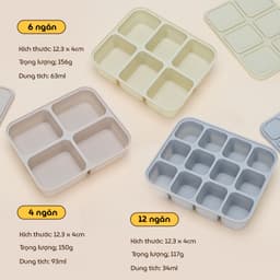 Thumbnail Khay Silicone Trữ Đông Đồ Ăn Dặm KidsWorld Mommy Hộp Trữ Thức Ăn Cho Bé, Hộp Đựng Thực Phẩm 2